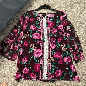 JM Collection Rose Tunic